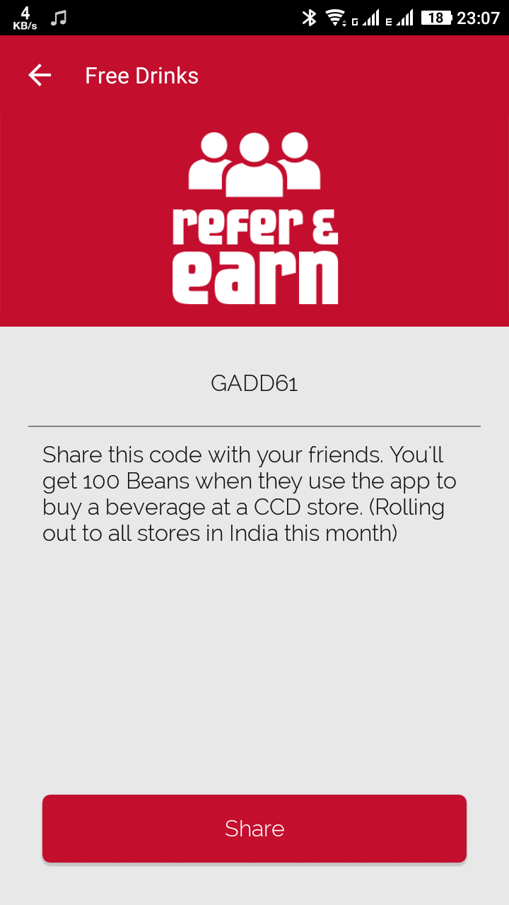 Cafe Coffee Day App