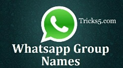 Whatsapp group names