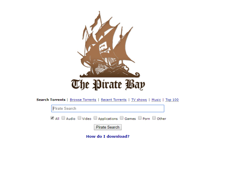 The Pirate bay torrent the best torrent sites in india