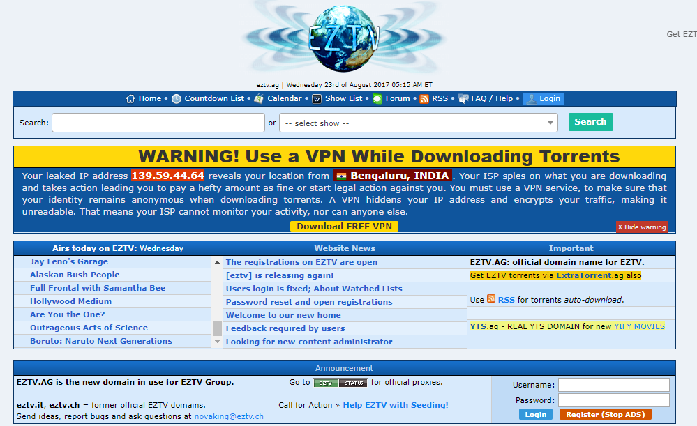 eztv.ag torrent to download movies