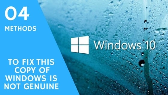 fix this copy if windows genuine