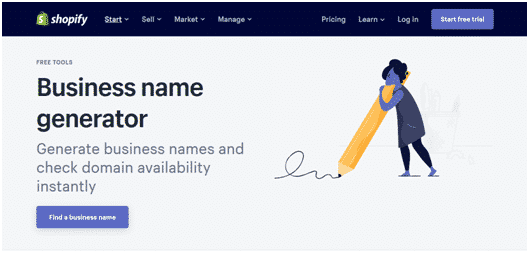 Shopify’s names generator is fantastic.
